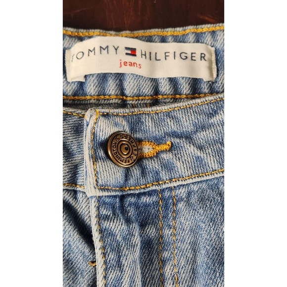 Tommy Hilfiger Vintage Women’s‎ Light Wash Pull On Ankle Zip Jeans Size 10 - Picture 9 of 9